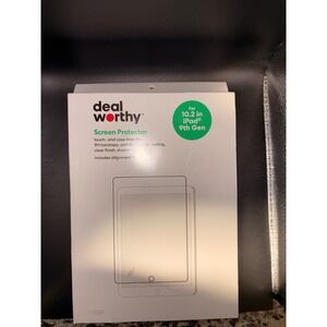 Deal Worthy 10.2 inch iPad 9th Gen Screen Protector 9H Hardness Clear Finish